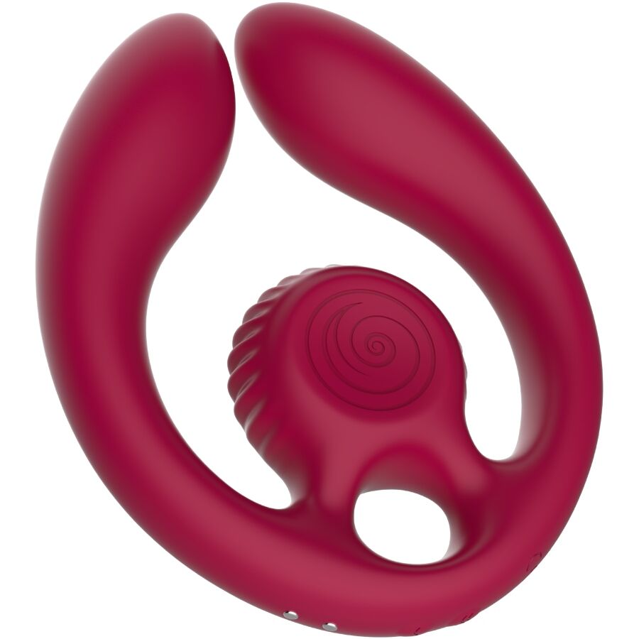 SNAIL VIBE GIZI DUO ESTIMULADOR DE CASAIS COM CONTROLE REMOTO BURGUNDY