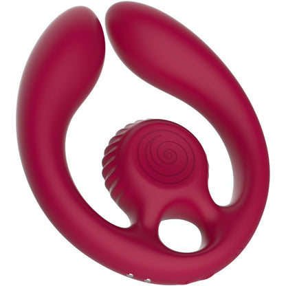 SNAIL VIBE GIZI DUO ESTIMULADOR DE CASAIS COM CONTROLE REMOTO BURGUNDY