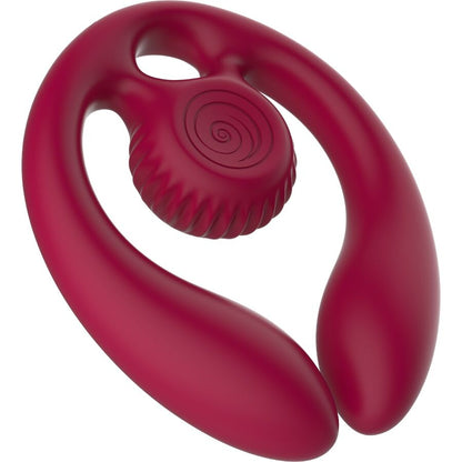 SNAIL VIBE GIZI DUO ESTIMULADOR DE CASAIS COM CONTROLE REMOTO BURGUNDY