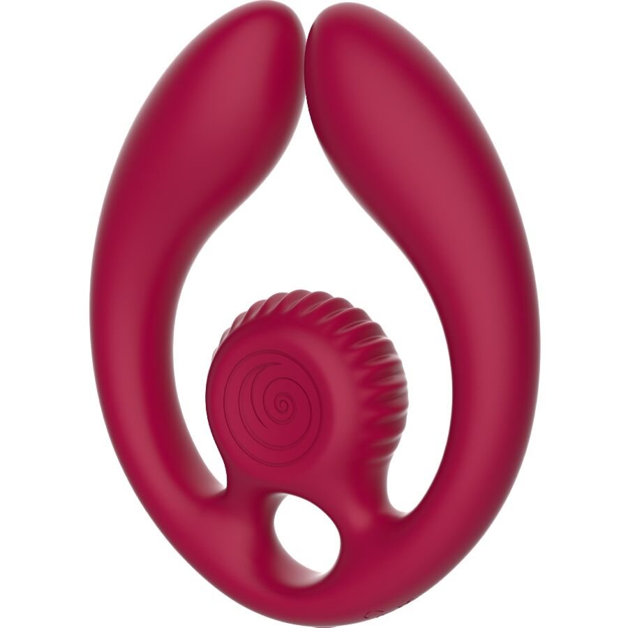 SNAIL VIBE GIZI DUO ESTIMULADOR DE CASAIS COM CONTROLE REMOTO BURGUNDY