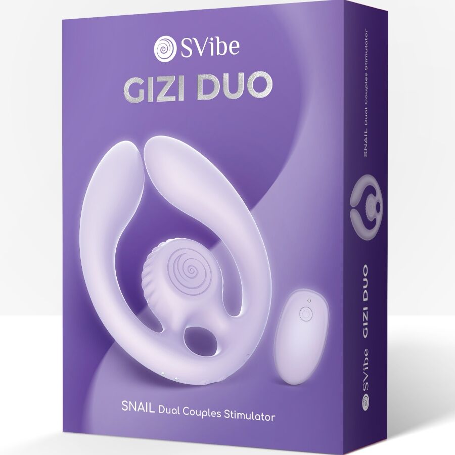 SNAIL VIBE GIZI DUO ESTIMULADOR DE CASAIS COM CONTROLE REMOTO LILACS