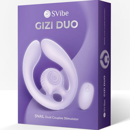 SNAIL VIBE GIZI DUO ESTIMULADOR DE CASAIS COM CONTROLE REMOTO LILACS