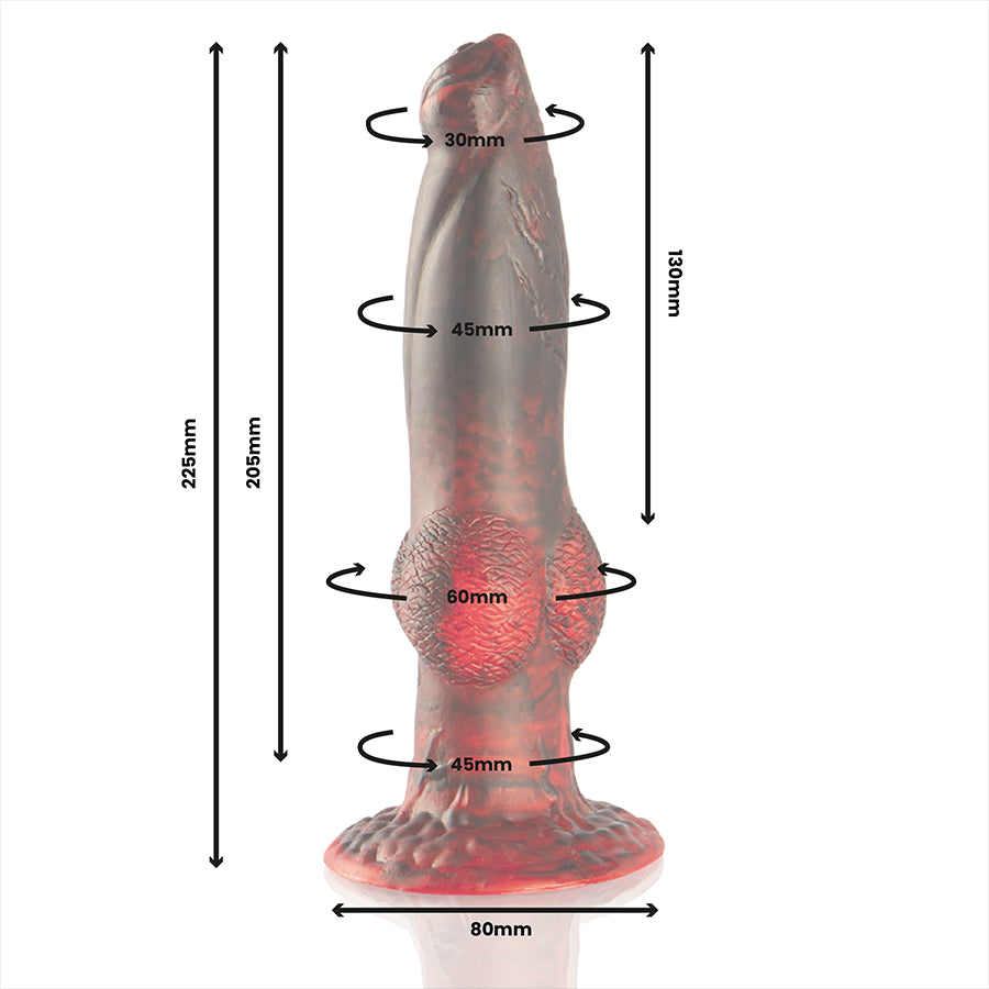 EPIC PROMETHEUS DILDO TITAN EM CHAMAS CONTROLE REMOTO RECARREGaVEL