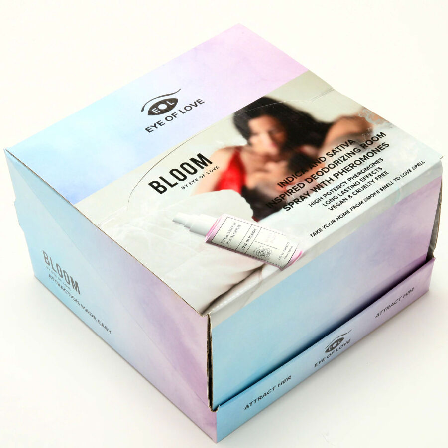 EYE OF LOVE BLOOM SPRAY DE AMBIENTES 4X4 DISPLAY