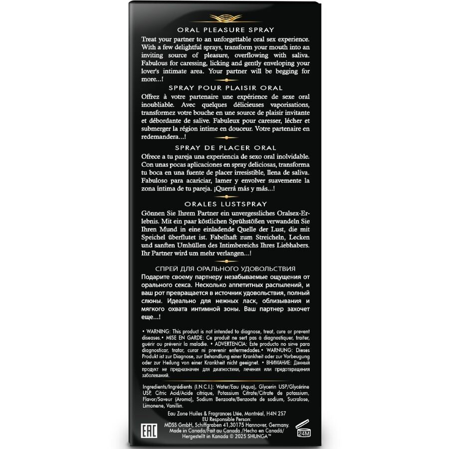 SHUNGA SPRAY ORAL SEDUTOR DE PRAZER WAVES COM SABOR MELANCIA 20 ML