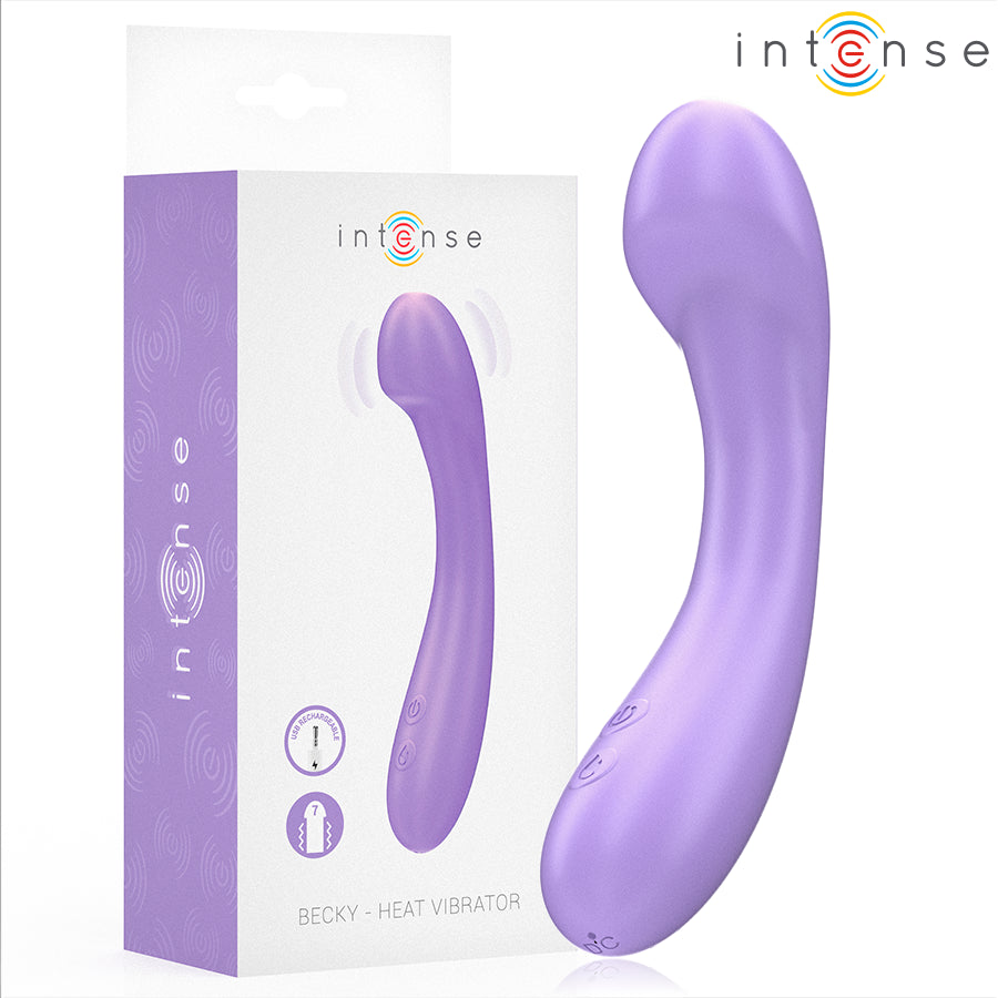 INTENSE VIBRADOR BECKY 19 CM AQUECiVEL 7 VIBRAyoES ROXO