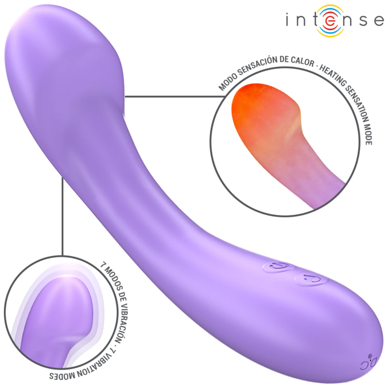 INTENSE VIBRADOR BECKY 19 CM AQUECiVEL 7 VIBRAyoES ROXO