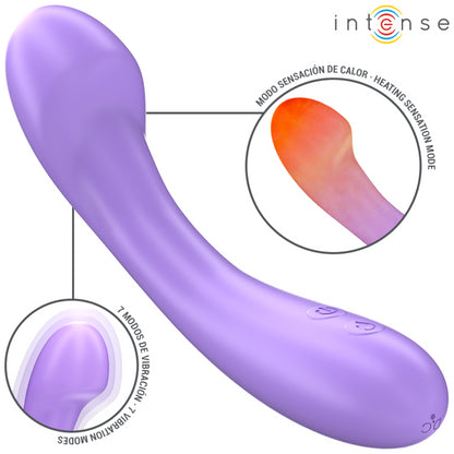 INTENSE VIBRADOR BECKY 19 CM AQUECiVEL 7 VIBRAyoES ROXO