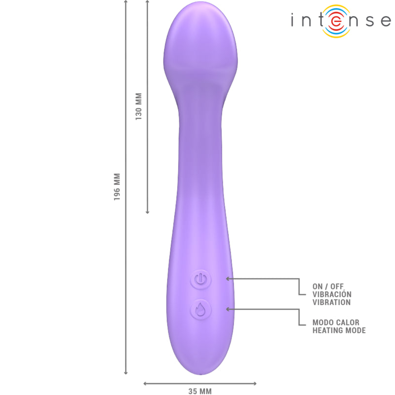 INTENSE VIBRADOR BECKY 19 CM AQUECiVEL 7 VIBRAyoES ROXO