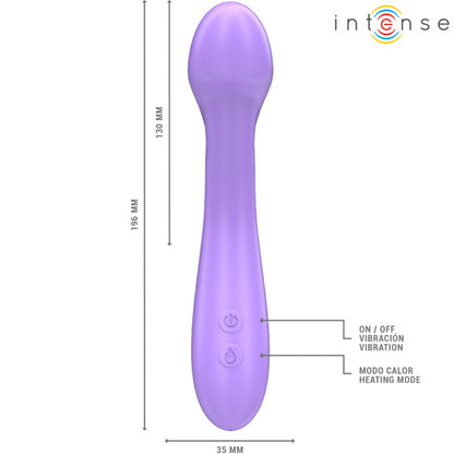 INTENSE VIBRADOR BECKY 19 CM AQUECiVEL 7 VIBRAyoES ROXO