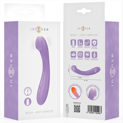 INTENSE VIBRADOR BECKY 19 CM AQUECiVEL 7 VIBRAyoES ROXO
