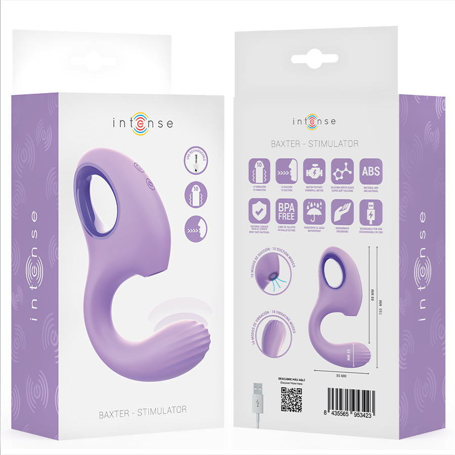 INTENSE VIBRADOR E ESTIMULADOR BAXTER VIOLET