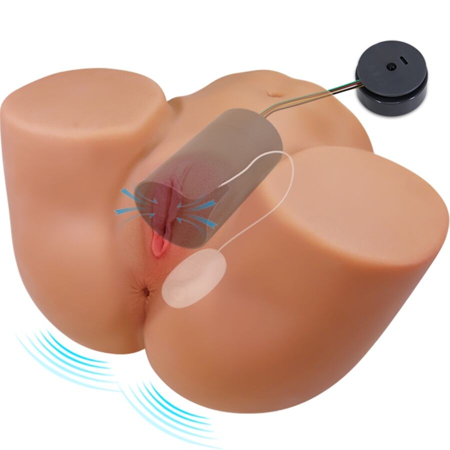 CRAZY BULL ILANA VIBRADOR DE BULL FEMININO REALISTA E SUCyaO COM SOM 68 KG