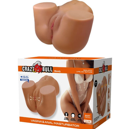 CRAZY BULL WENDY VIBRADOR DE BUMBUM FEMININO REALISTA E SUCyaO COM SOM 11 KG