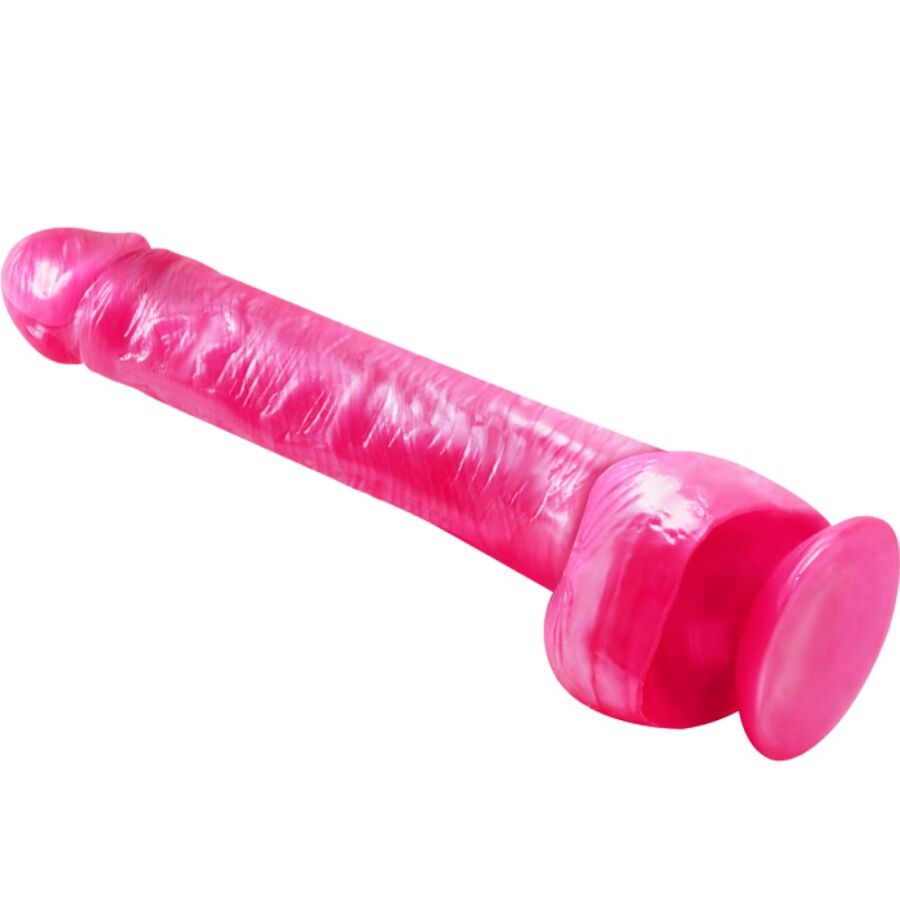BAILE DILDO DONG ROSA REALiSTICO COM VENTOSA