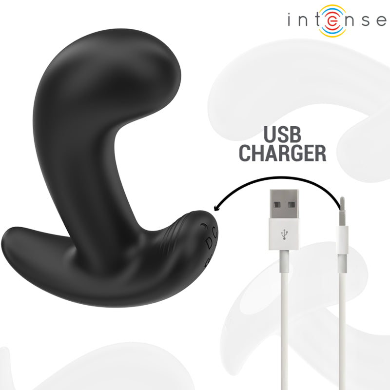 INTENSE CHANDLER ANAL PLUG 10 VIBRAyoES PRETO CONTROLE REMOTO