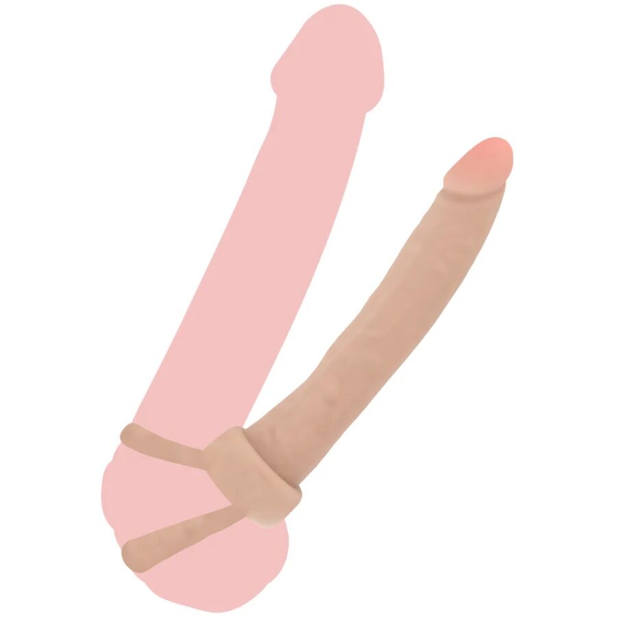 GET REAL DUPLA CONFUSaO PENETRADOR ANAL DE SILICONE 16 CM