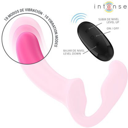 INTENSE AMY VIBRADOR DUPLO 20 CM ROSA CONTROLE REMOTO