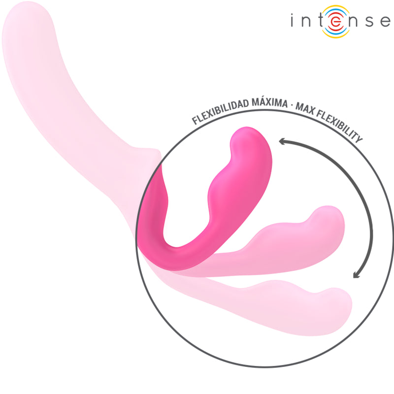 INTENSE AMY VIBRADOR DUPLO 20 CM ROSA CONTROLE REMOTO