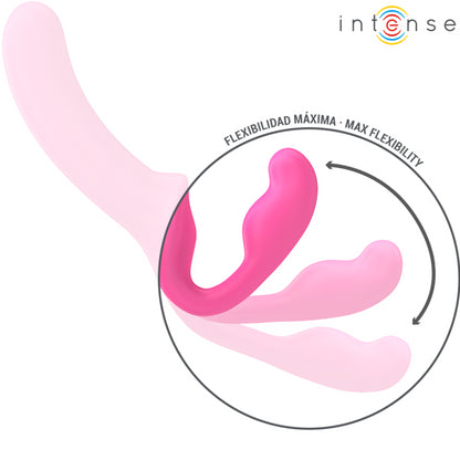 INTENSE AMY VIBRADOR DUPLO 20 CM ROSA CONTROLE REMOTO