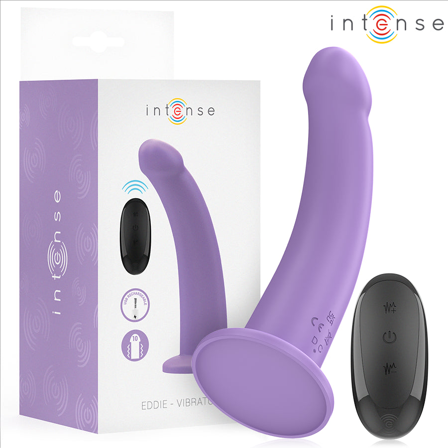 INTENSE VIBRADOR EDDIE 175 CM 10 VIBRAyoES ROXO CONTROLE REMOTO