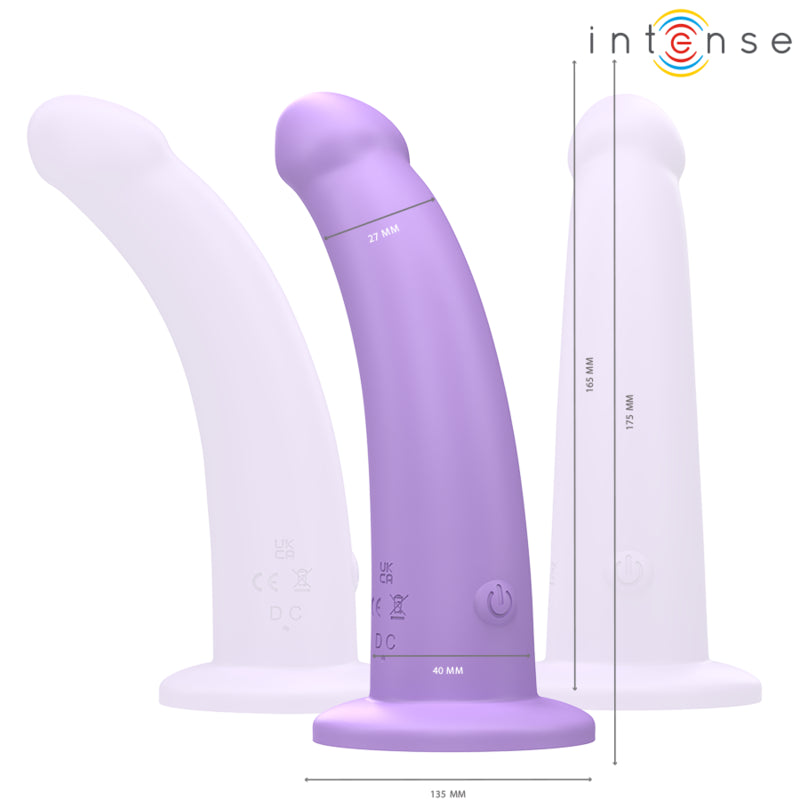 INTENSE VIBRADOR EDDIE 175 CM 10 VIBRAyoES ROXO CONTROLE REMOTO