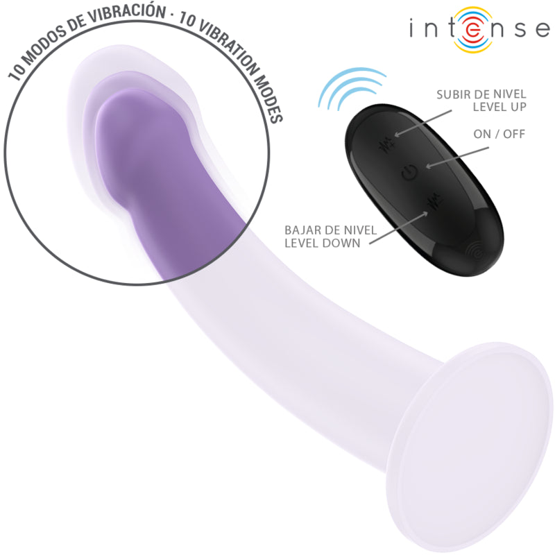 INTENSE VIBRADOR EDDIE 175 CM 10 VIBRAyoES ROXO CONTROLE REMOTO