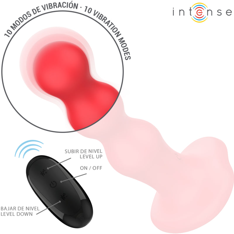 INTENSE CODY VIBRADOR COM VENTOSA VERMELHO CONTROLE REMOTO
