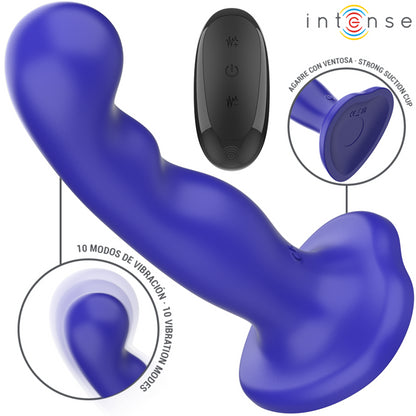 INTENSE VIBRADOR SHORTY COM VENTOSA AZUL CONTROLE REMOTO