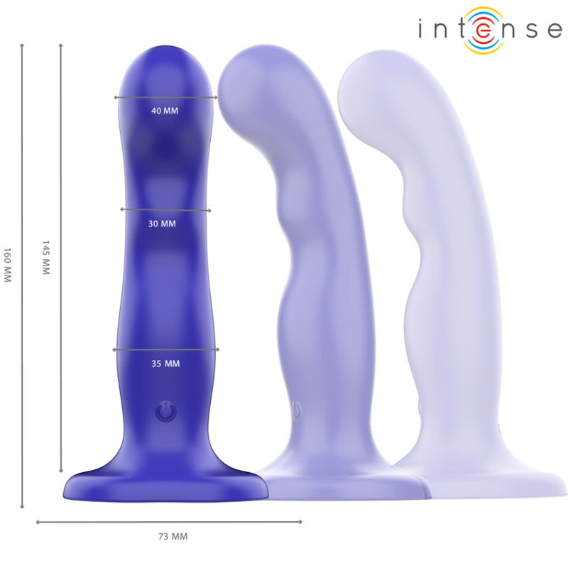 INTENSE VIBRADOR SHORTY COM VENTOSA AZUL CONTROLE REMOTO