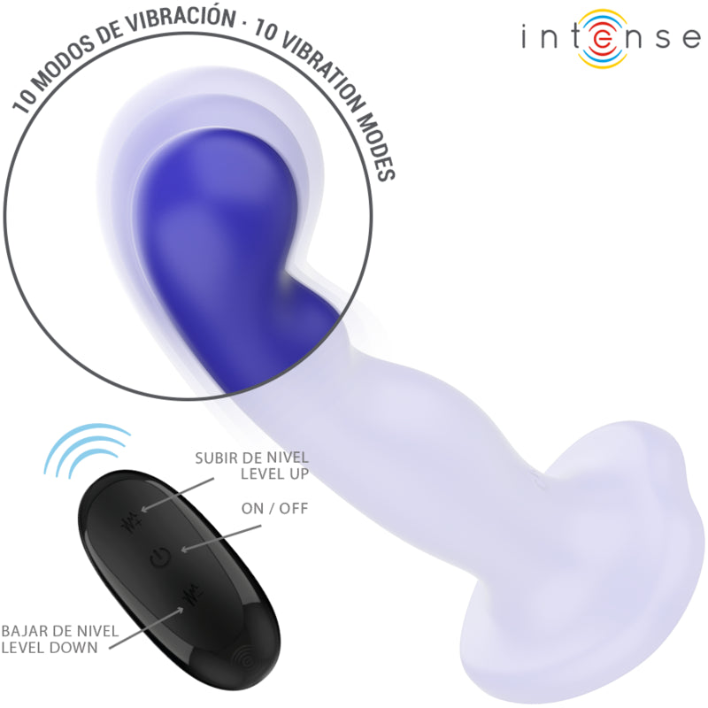 INTENSE VIBRADOR SHORTY COM VENTOSA AZUL CONTROLE REMOTO