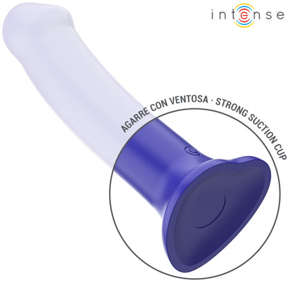 INTENSE VIBRADOR VICTORIA COM VENTOSA 10 VIBRAyoES AZUL ESCURO CONTROLE REMOTO