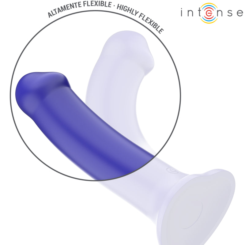 INTENSE VIBRADOR VICTORIA COM VENTOSA 10 VIBRAyoES AZUL ESCURO CONTROLE REMOTO