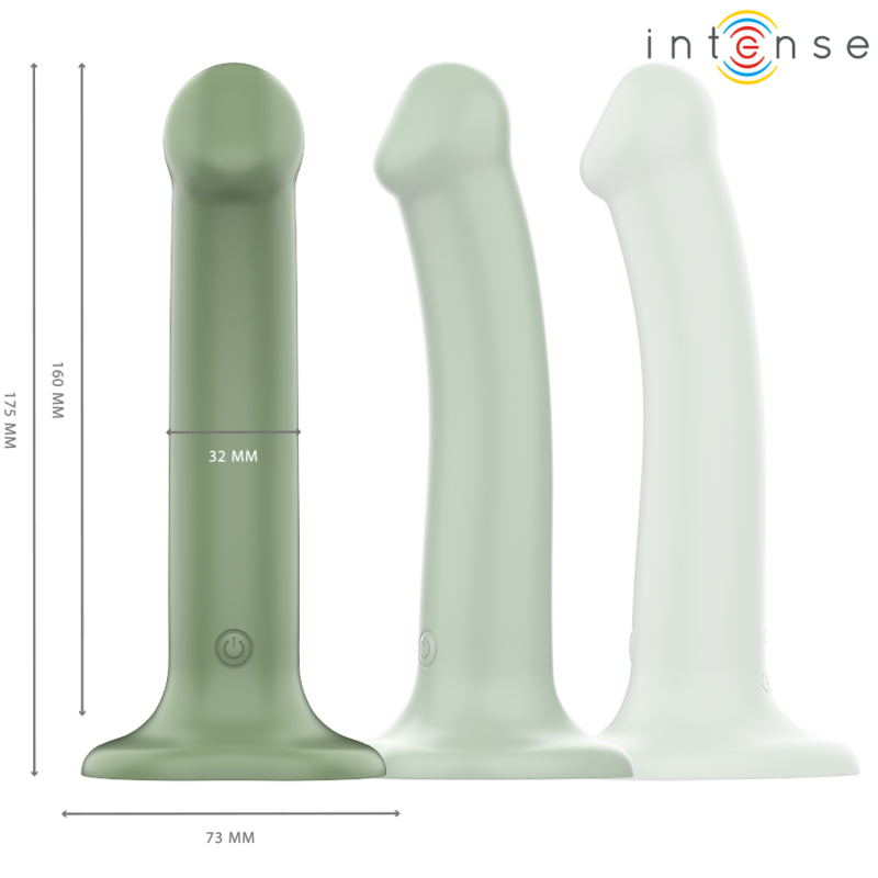 INTENSE VIBRADOR BECCA COM VENTOSA 10 VIBRAyoES VERDE CONTROLE REMOTO