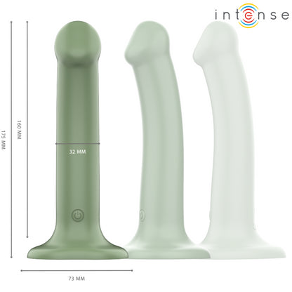 INTENSE VIBRADOR BECCA COM VENTOSA 10 VIBRAyoES VERDE CONTROLE REMOTO