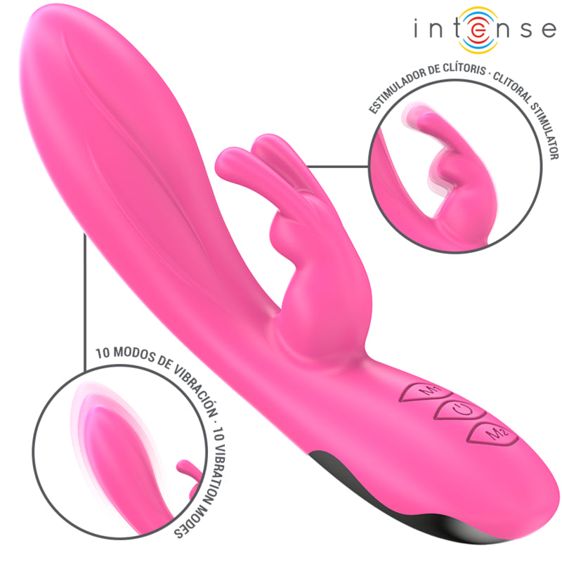 INTENSE RANDALL RABBIT VIBRADOR 10 VIBRAyoES ROSA
