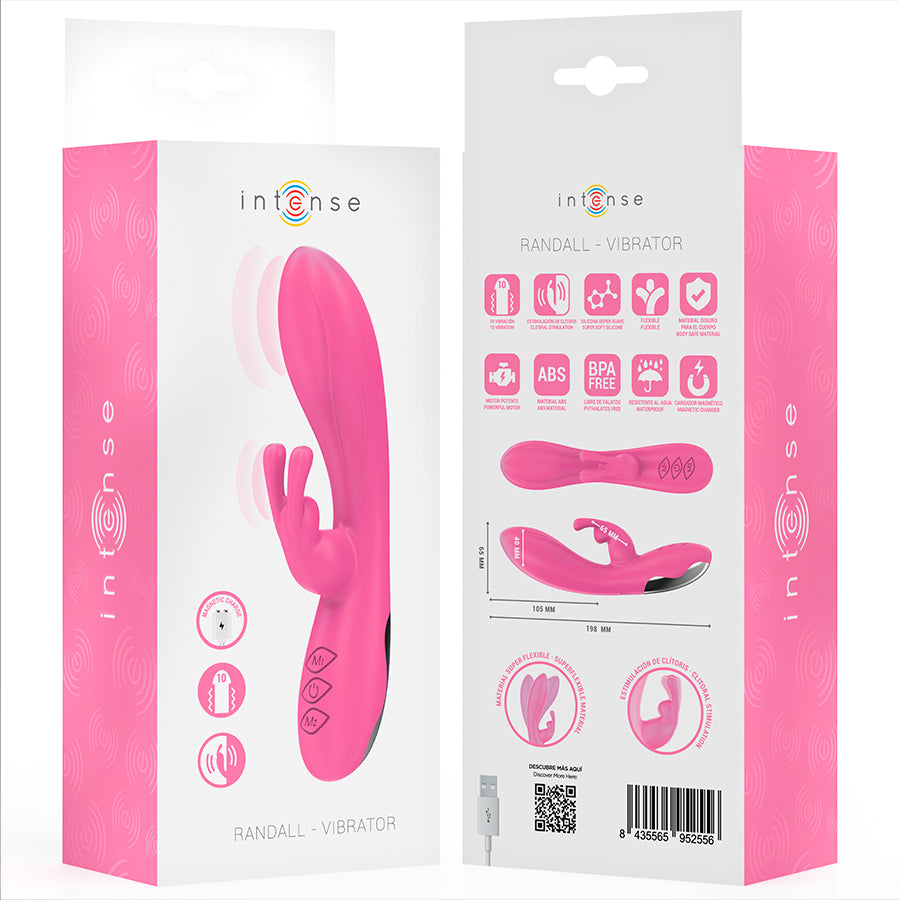 INTENSE RANDALL RABBIT VIBRADOR 10 VIBRAyoES ROSA