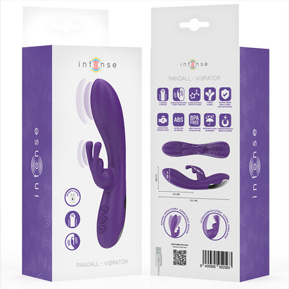 INTENSE RANDALL RABBIT VIBRADOR 10 VIBRAyoES ROXO