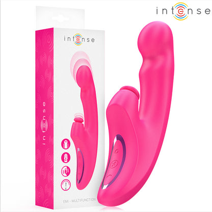 INTENSE VIBRADOR EMI 135 CM MULTIFUNCIONAL 3 EM 1 10 VIBRAyoES ROSA