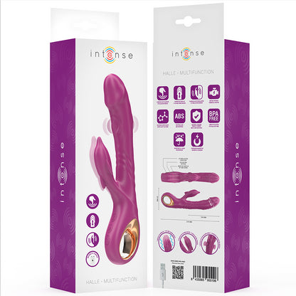 INTENSE VIBRADOR MULTIFUNCIONAL HALLE COM LiNGUA ESTIMULANTE DE GOLFINHOS ROXO
