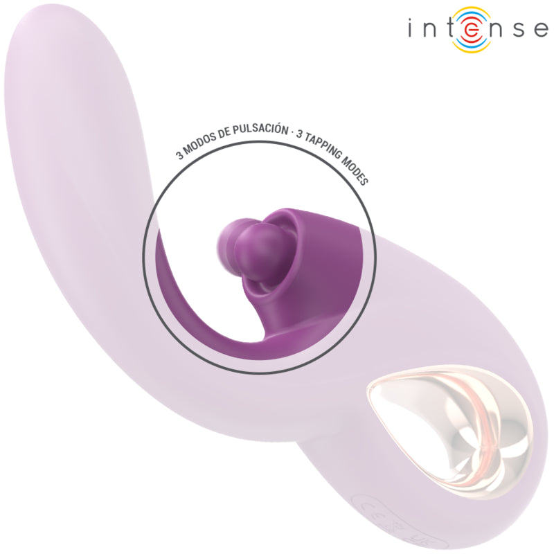 INTENSE LALI MULTIFUNCIONAL VIBRADOR DE PONTO G COM BATIDA IMPULSaO E VIBRAyaO ROXO