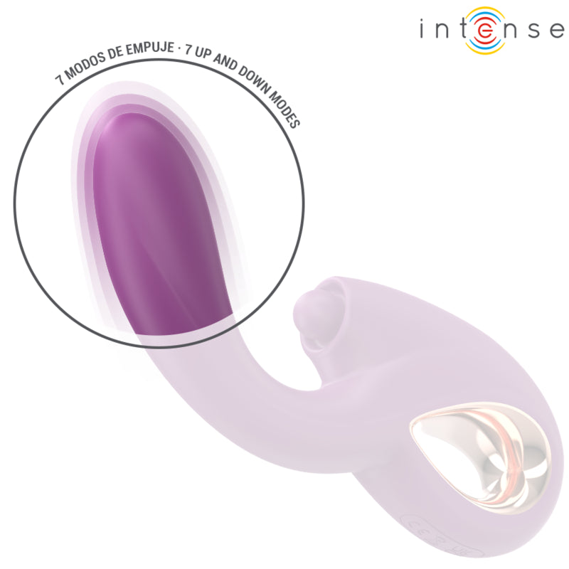 INTENSE LALI MULTIFUNCIONAL VIBRADOR DE PONTO G COM BATIDA IMPULSaO E VIBRAyaO ROXO