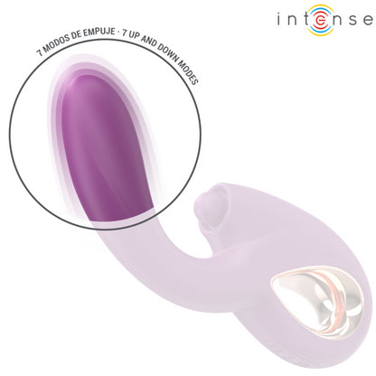 INTENSE LALI MULTIFUNCIONAL VIBRADOR DE PONTO G COM BATIDA IMPULSaO E VIBRAyaO ROXO