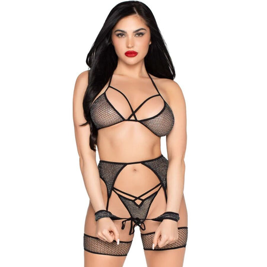 LEG AVENUE SET TOP TANGA LIGUERO ESP