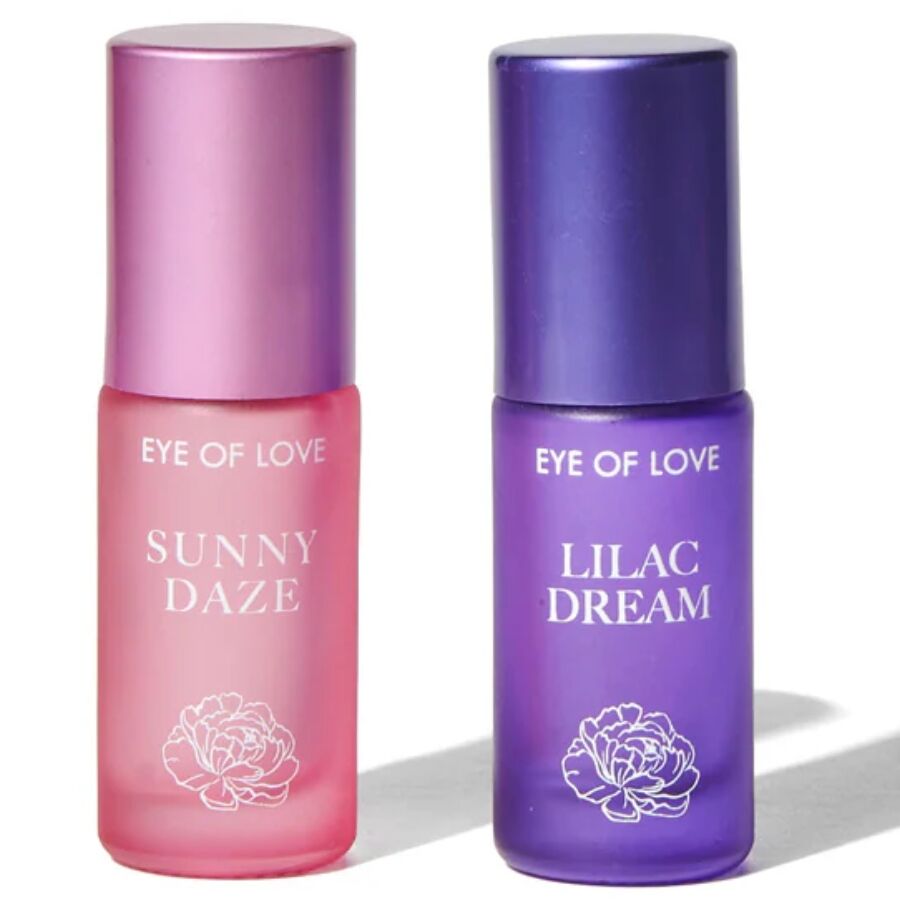 EYE OF LOVE BLOOM DIA PARA NOITE FEROMoNIO ROLL ON PERFUME CONJUNTO 2 X 5 ML