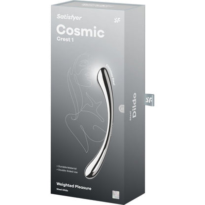 SATISFYER COSMIC CREST 1 DILDO DE AyO INOXIDaVEL COM DUAS EXTREMIDADES