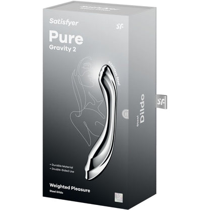 SATISFYER PURE GRAVITY 2 DILDO DE AyO INOXIDaVEL COM DUAS EXTREMIDADES