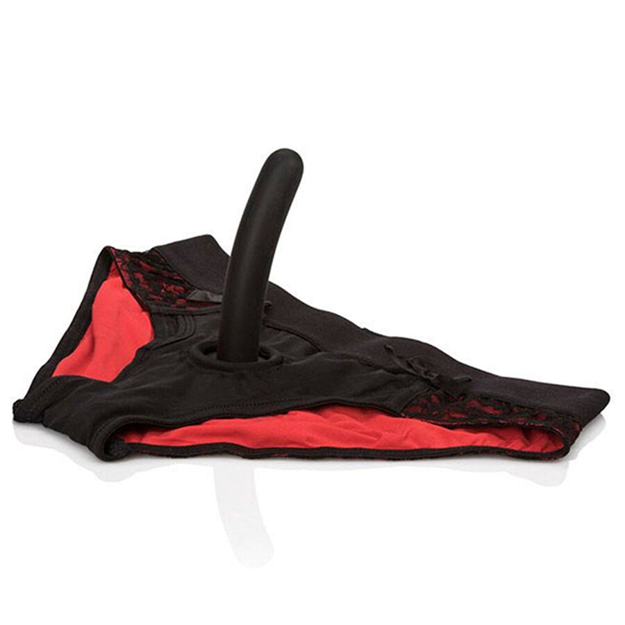 CALEXOTICS SCANDAL CONJUNTO DE CALCINHA VERMELHA COM CONSOLO TAMANHO L XL