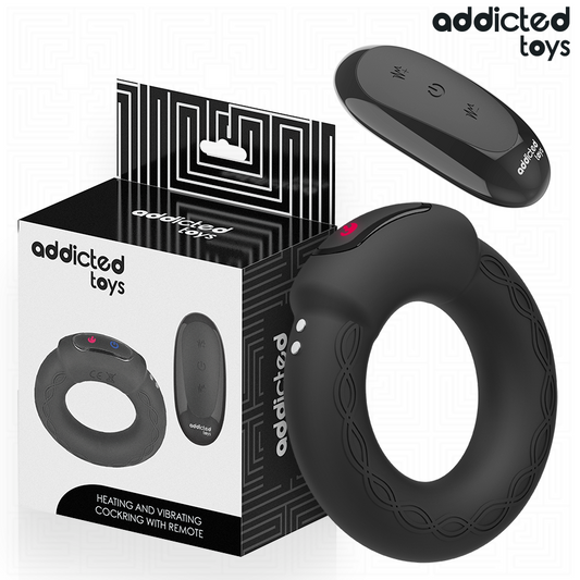 ADDICTED TOYS ANEL PeNICO VIBRANTE COM EFEITO DE AQUECIMENTO E CONTROLE REMOTO