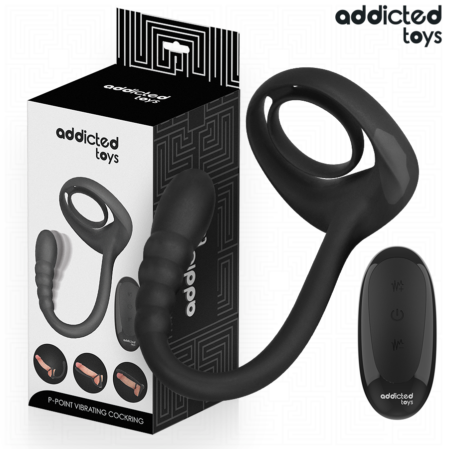 ADDICTED TOYS ANEL PeNICO VIBRANTE COM CONTROLE REMOTO